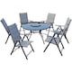Set Gradina Kring Sultan, masa 120x71 cm, 6 scaune 69x55x102 cm