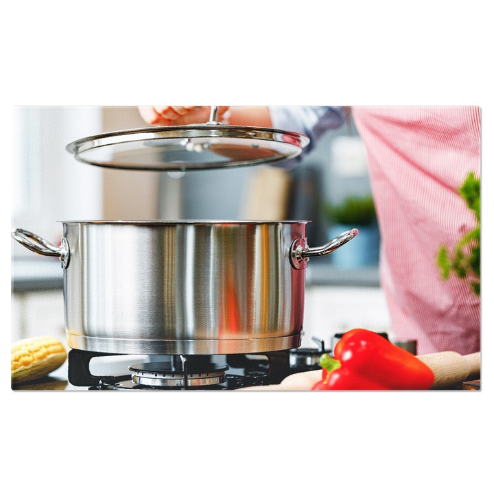 Tablou Canvas - Arta in Bucatarie - Gatit si Delicii 120x80CM