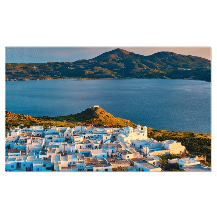 Tablou Canvas - Tramonto la Plaka - Insula Milos, Grecia 90x60CM