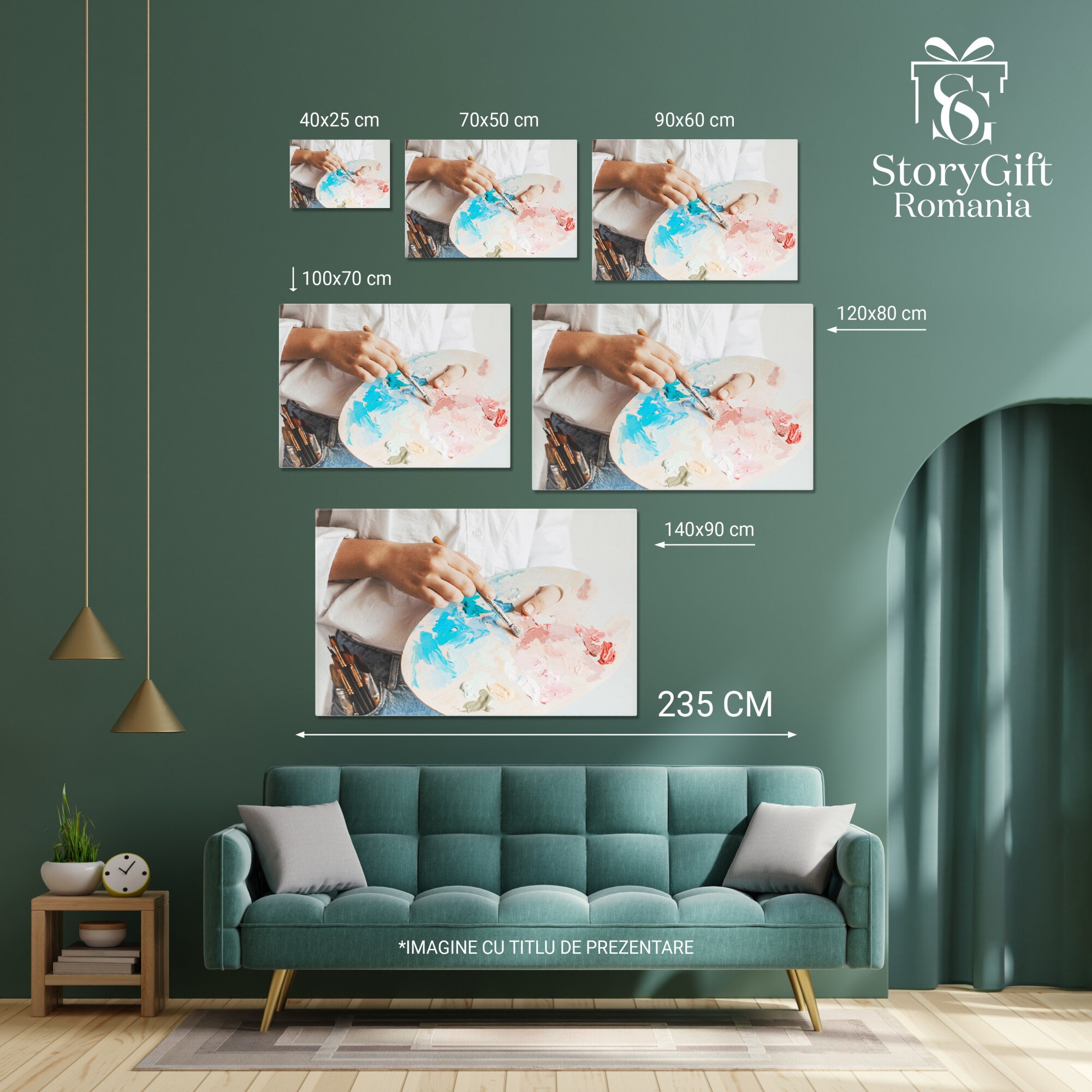 Картини на платно - Работилница за рисуване с любител художник 100x70CM ...