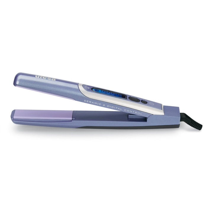 Placa de indreptat parul Ufesa PP5130 Digital Styler, 44 W, Placi ceramice, Albastru