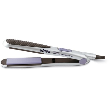 Placa de indreptat parul Ufesa PP5110 Styler Ceramic Professional, 42 W, Placi ceramice, Argintiu Placa de indreptat parul Ufesa PP5110 Styler Ceramic Professional, 42 W, Placi ceramice, Argintiu