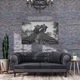 Tablou Canvas: Lupta intre Doua Zebre in Natura 120x80CM
