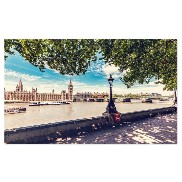 Tablou Canvas: Big Ben si Parlamentul din Londra, simboluri ale Marii Britanii Peisaj Urban 100x70CM