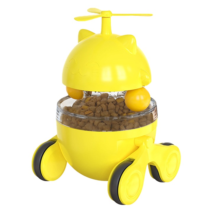 Интерактивна играчка за котки QttvbTna, жълта, USB