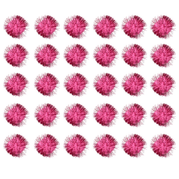 Комплект от 30 котешки топки QttvbTna, Plus, розови