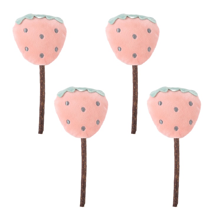 Комплект от 4 котешки играчки QttvbTna, плюс, решетки с полигонум, многоцветни