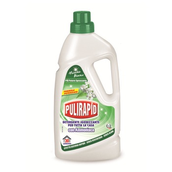 Detergent Pardoseli Pulirapid contine Amoniac, Mosc Alb 1 l Detergent Pardoseli Pulirapid contine Amoniac, Mosc Alb 1 l