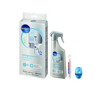 Kit Wpro pentru aparate frigorifice format din solutie curatat frigorifice absorbant mirosuri termometru Kit Wpro pentru aparate frigorifice format din solutie curatat frigorifice absorbant mirosuri termometru