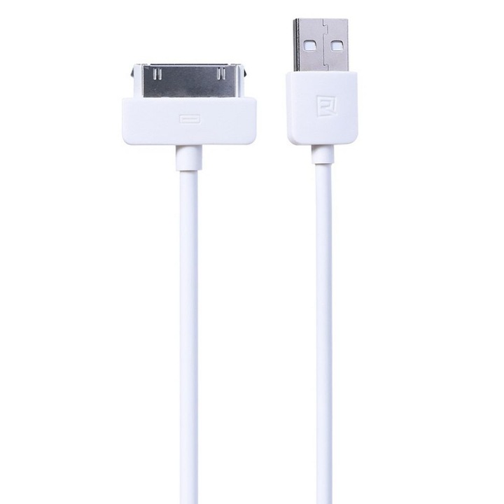 Cablu Date pentru iPhone Ipad 2/3/4/s, Detech, 1m, alb
