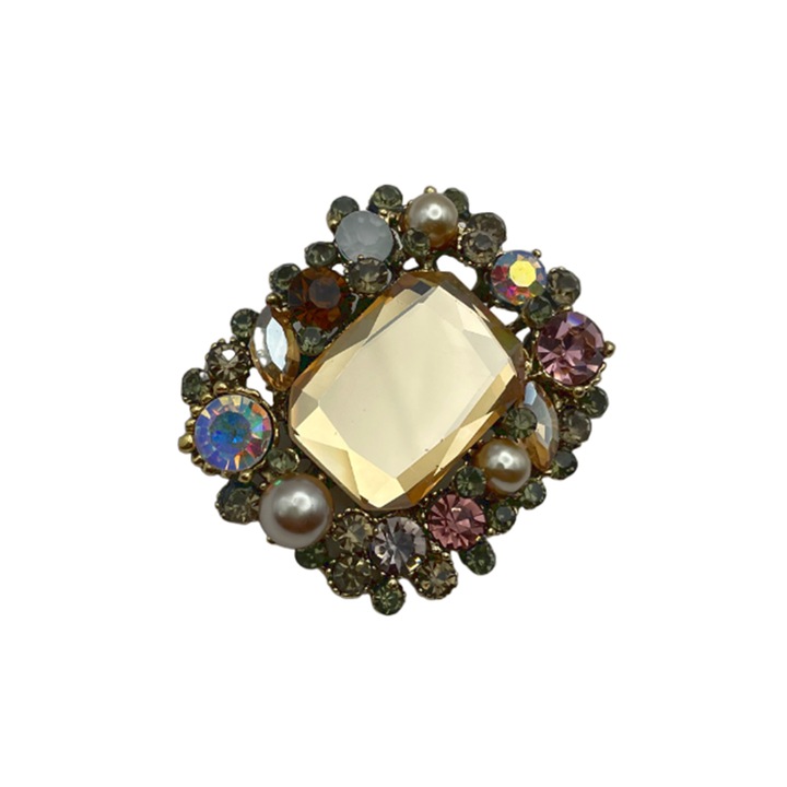 Brosa Vintage MARGARET, Auriu, 4cm