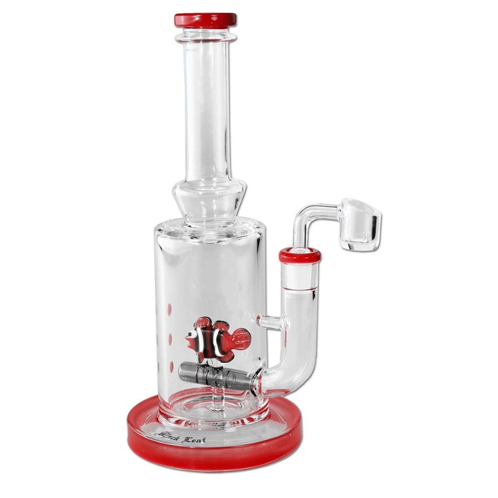 Bong ulei Black Leaf Oil Slit Diffuser, sticla borosilicata, inaltime 25cm, Design FISH Nemo