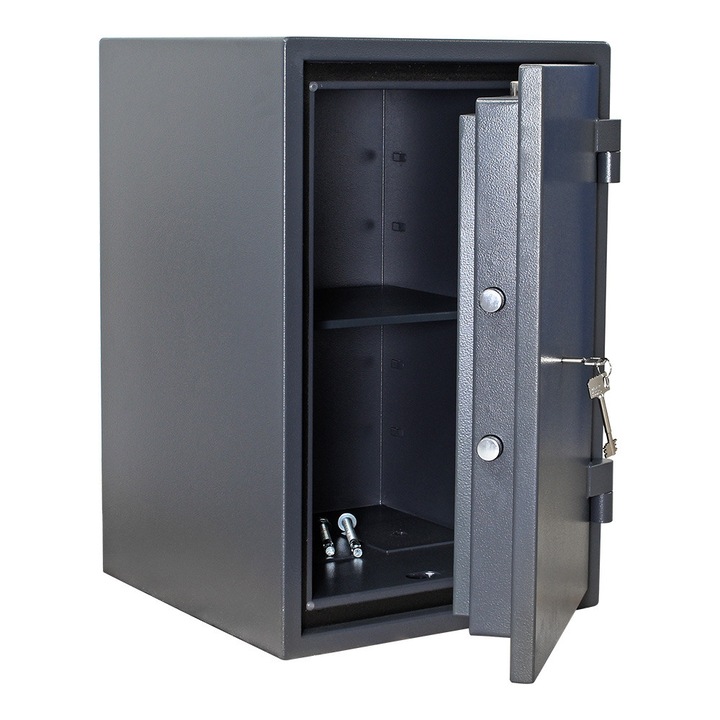 Seif certificat antiefractie antifoc FireHero65 cheie 670x440X450mm EN1143/EN1 30P antracit