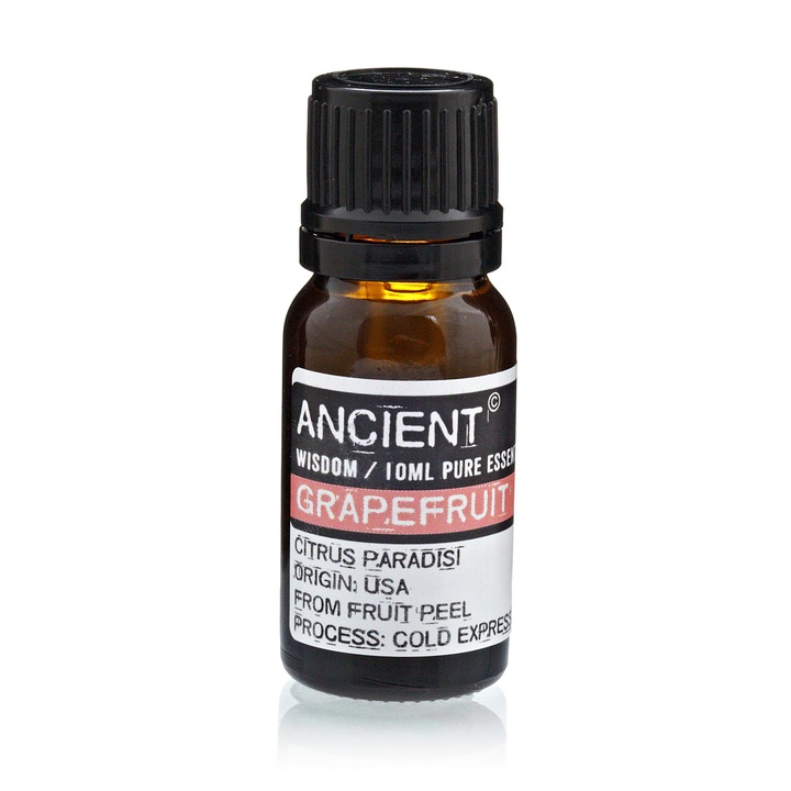 Ulei Esential de Grapefruit, aromaterapie, puritate 100%, nediluat, 10 ml