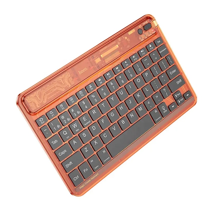 Tastatura Wireless Bluetooth, 500mAh, Transparent Discovery Edition, X280, Citrus Color