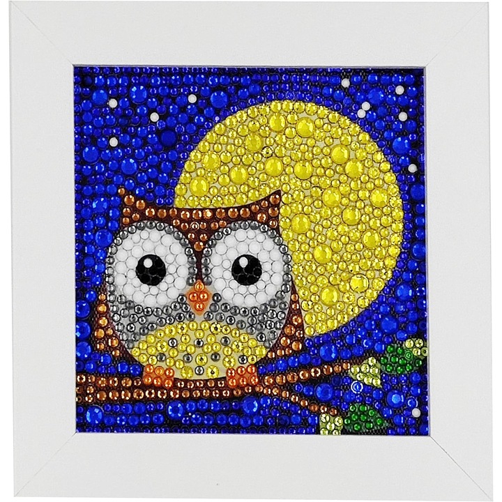 Kézműves festmény kerettel, JeiibrZui, 15x15 cm, Többszínű