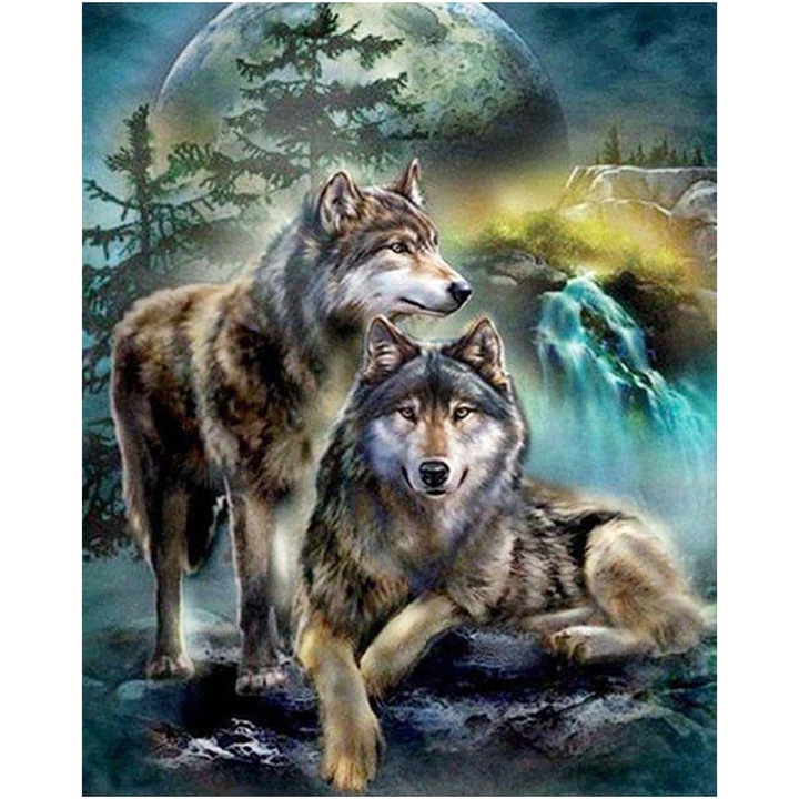 Set pictura cu diamante 5D, pentru adulti, kit complet, multicolor, decorare camera