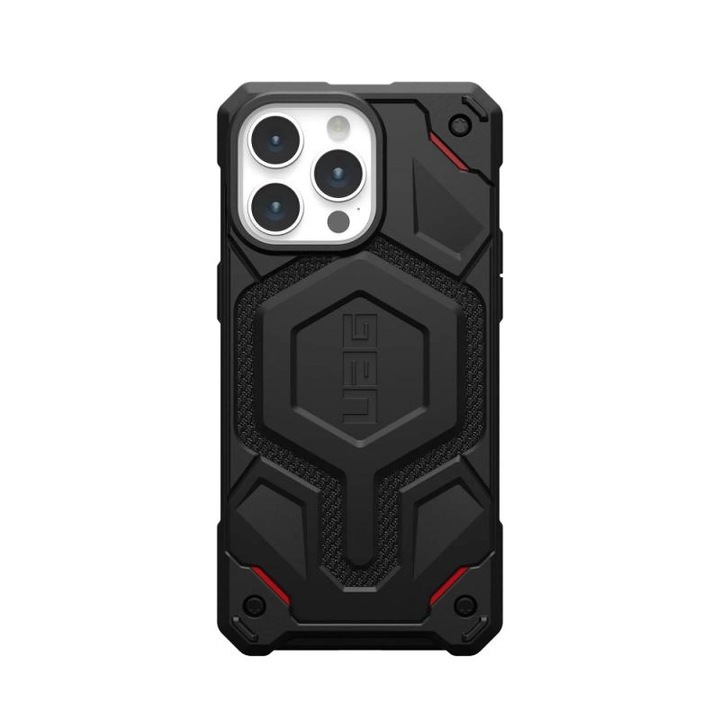 Защитен калъф UAG Monarch Pro за iPhone 15 Pro Max, Kevlar Black