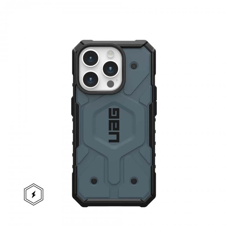 Husa de protectie UAG Pathfinder Magsafe pentru iPhone 15 Pro, Cloud Blue