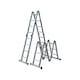 Scara aluminiu multifunctionala cu platforma Smart Storage 66351, 4 trepte, 4 tronsoane, 150 kg greutate maxima admisa, 470 cm inaltime maxima scara deschisa