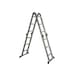 Scara aluminiu multifunctionala Smart Storage 6613, 3 trepte, 4 tronsoane, 150 kg greutate maxima admisa, 370 cm inaltime maxima scara deschisa