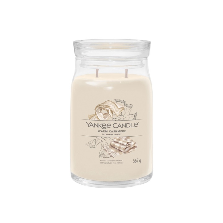 Свещ, Yankee Candle, Топъл кашмирен подпис, 567гр