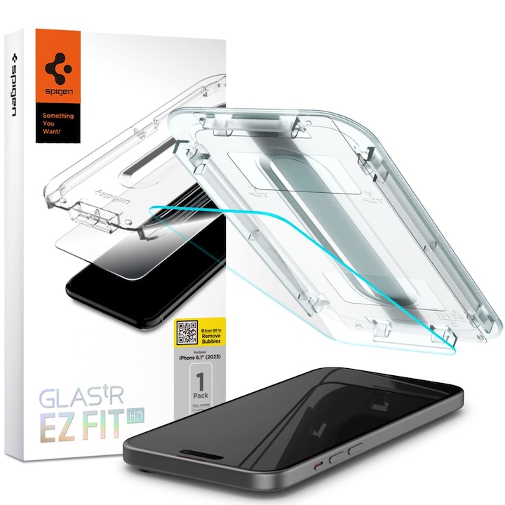 EZ FIT Π‘ΠΊΡΠΈΠΉΠ½ ΠΏΡΠΎΡΠ΅ΠΊΡΠΎΡ Π·Π° Apple iPhone 15, Secure Glass, Full Glue, Elite Armor, U307, 2.5D AGL06907