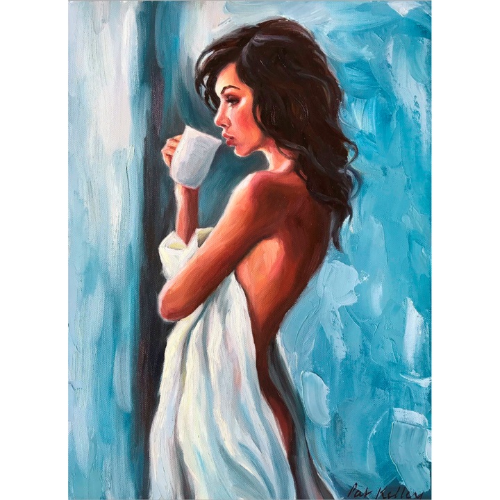 Tablou Morning Coffee L70xH100cm