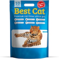 Asternut igienic pentru pisici Best Cat, Marin fresh, Silicat, 10l