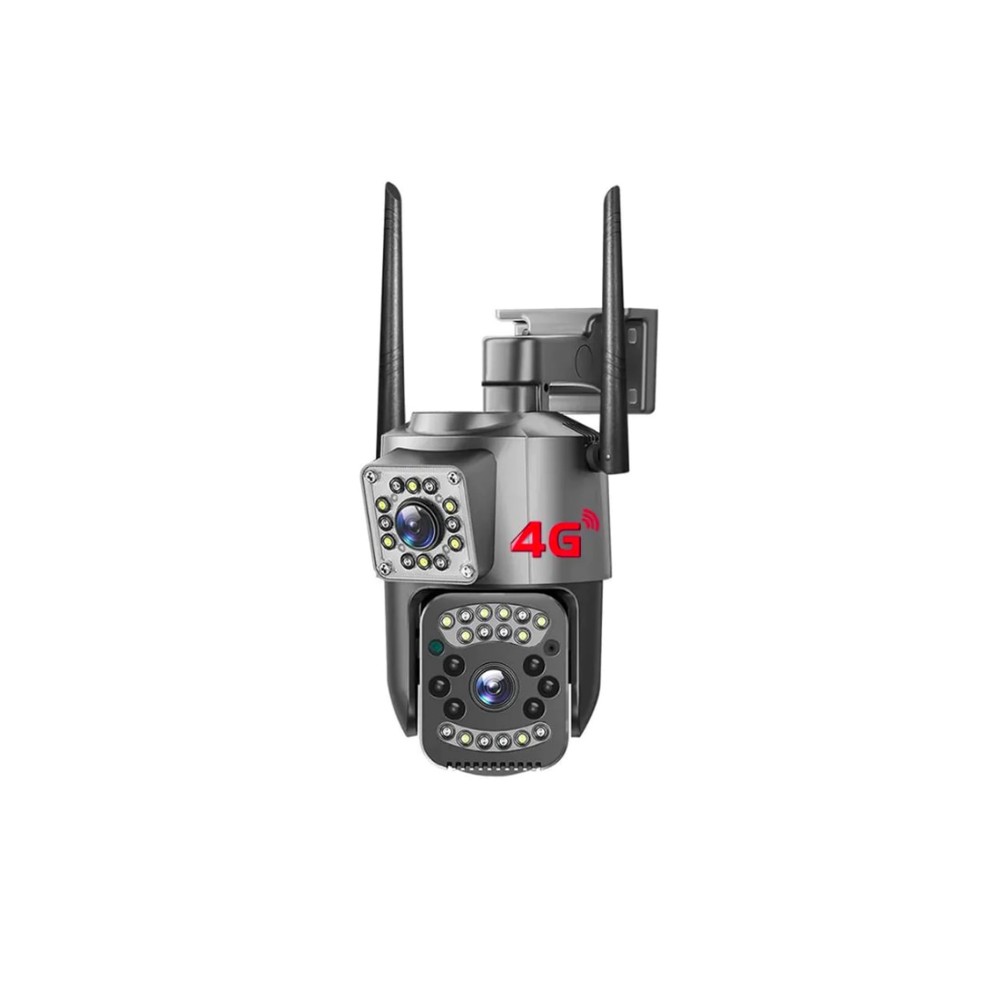 4G камера за наблюдение SIM карта 4K, 8MP, 2 лещи, Управление от ...