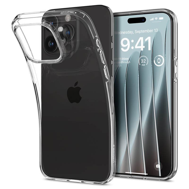 Carcasa Spigen Crystal Flex compatibila cu iPhone 15 Pro Max Crystal Clear