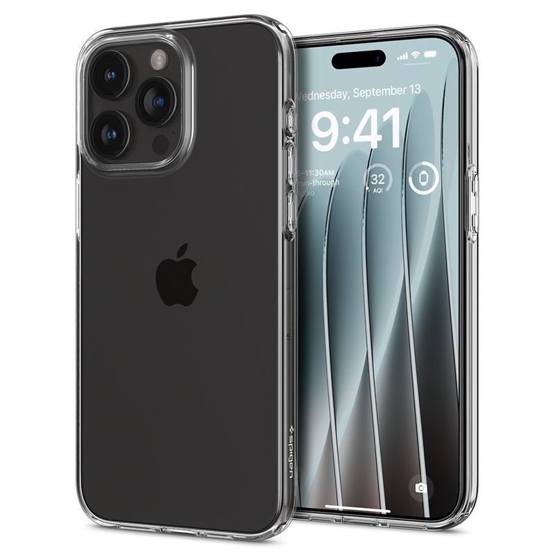 Carcasa Spigen Crystal Flex compatibila cu iPhone 15 Pro Max Crystal Clear