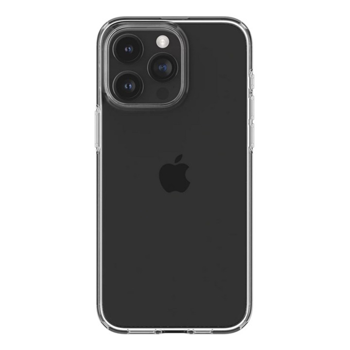 Spigen Crystal Flex tok kompatibilis az iPhone 15 Pro Crystal Clear telefonnal