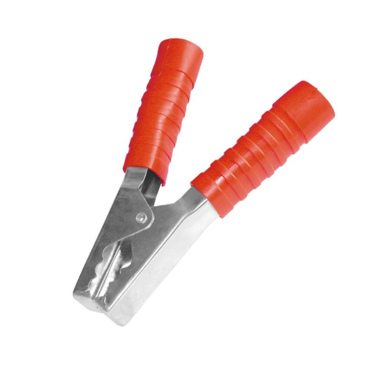 Cleste crocodil baterie, USE, 200A, 150mm, rosu