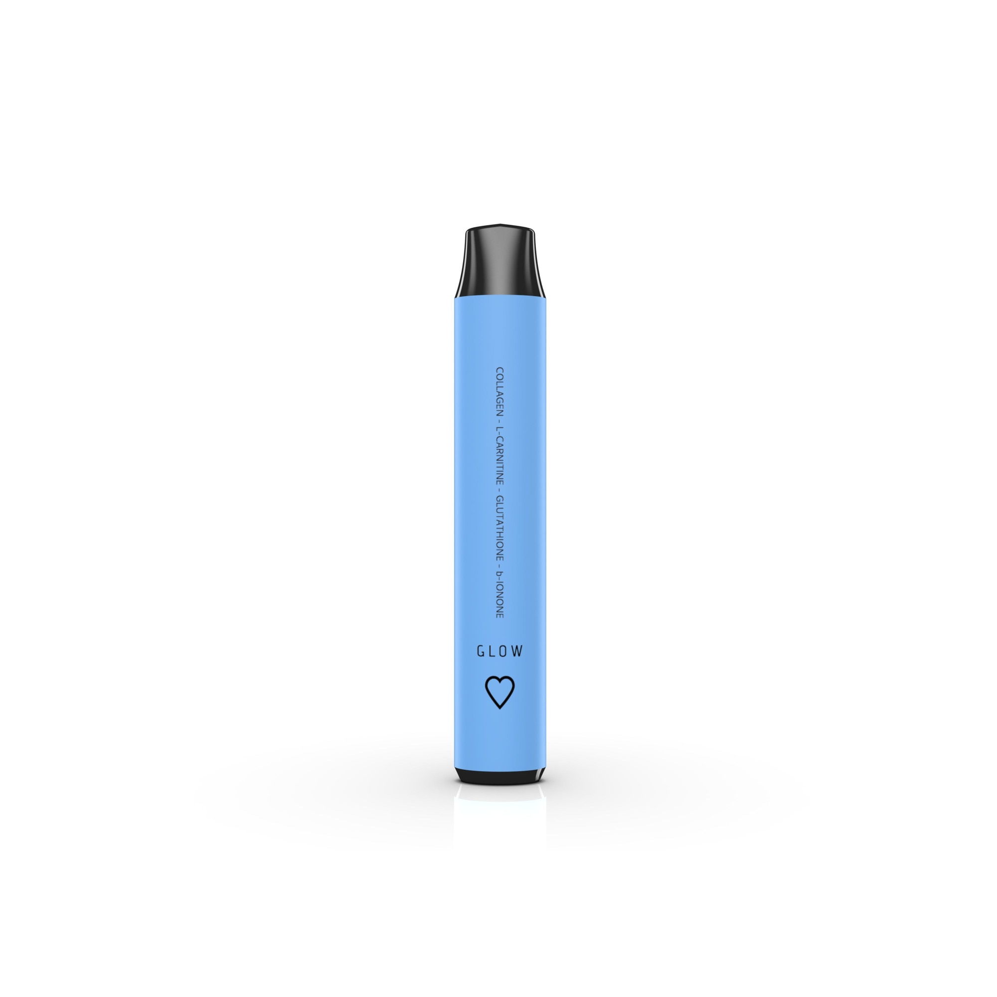Elektronikus cigaretta vitaminokkal, Luvv, nikotin nélkül, Glow, Kollagén.  Gluthation, B-ionon, muskátli, L-karnitin, menta, 700 fújás