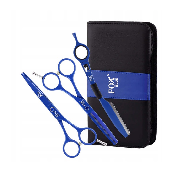 Set foarfece de tuns, FOX, Albastru