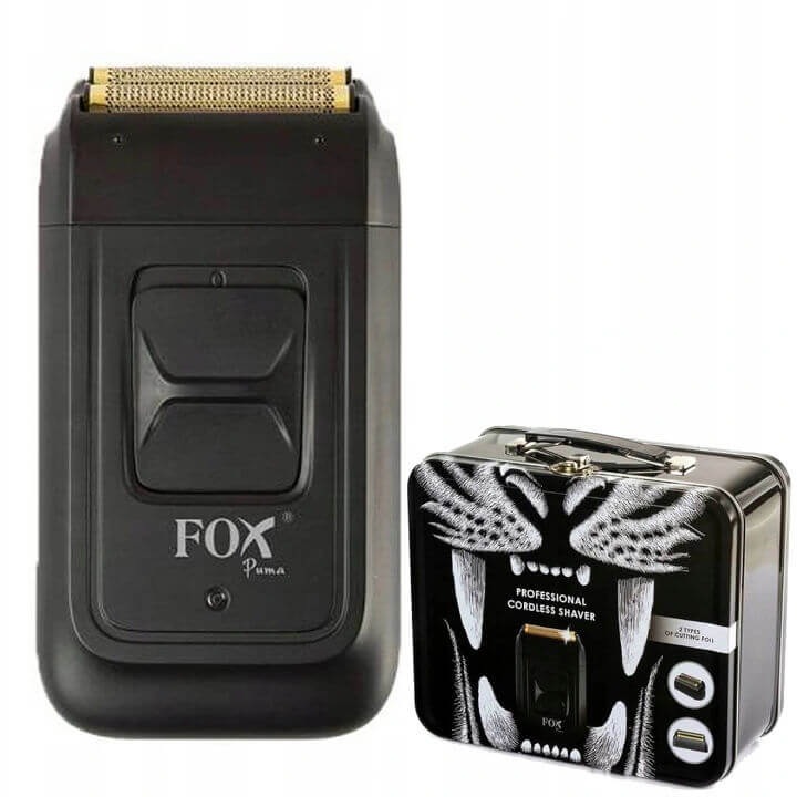 Puma vezeték nélküli borotva, FOX, Inox, 800-900 ford./perc, Fekete