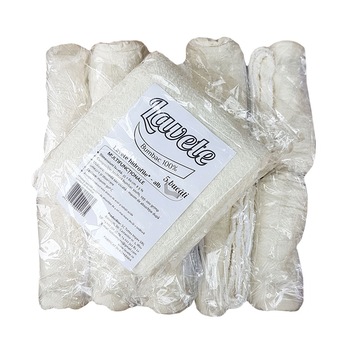 Bax 100 lavete natur 100% bumbac, 5 lavete/punga x 20 pungi: 100 lavete Bax 100 lavete natur 100% bumbac, 5 lavete/punga x 20 pungi: 100 lavete