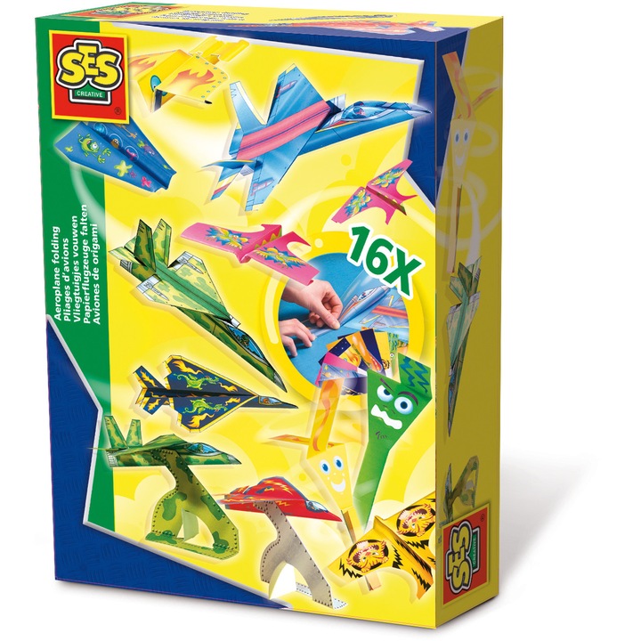 SES Creative Papírrepülő készlet, 16 db-os
