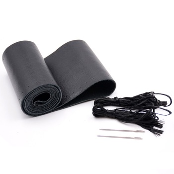 Husa Volan din Piele Naturala cu Ac si Ata pentru Cusut, Diametru 37-39 cm SHD AUTO Culoare Negru Husa Volan din Piele Naturala cu Ac si Ata pentru Cusut, Diametru 37-39 cm SHD AUTO Culoare Negru