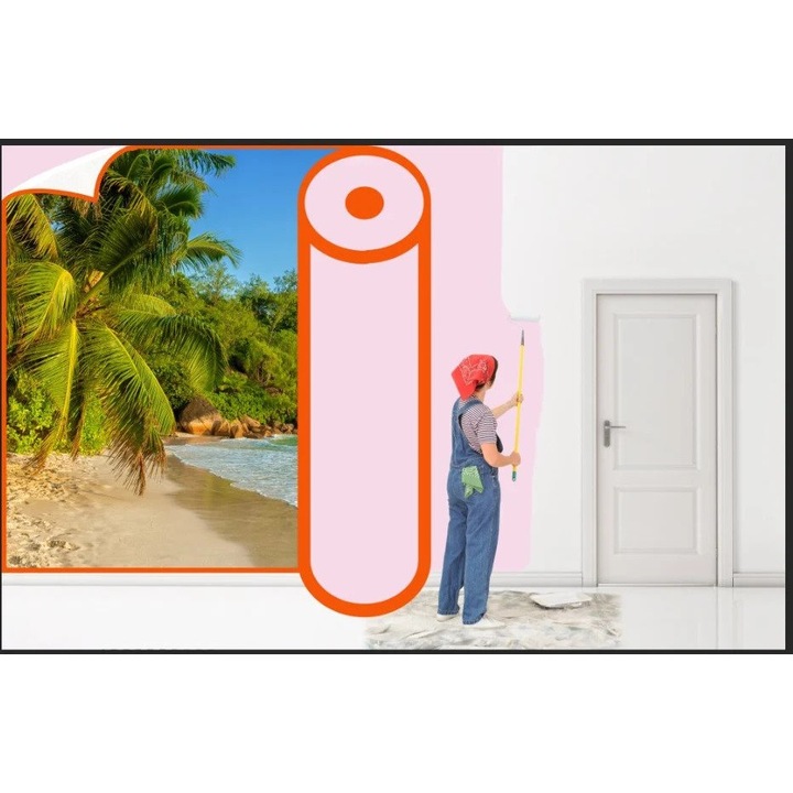 Fototapet fara imbinari H 250 cm x L 400 cm Harta Veche