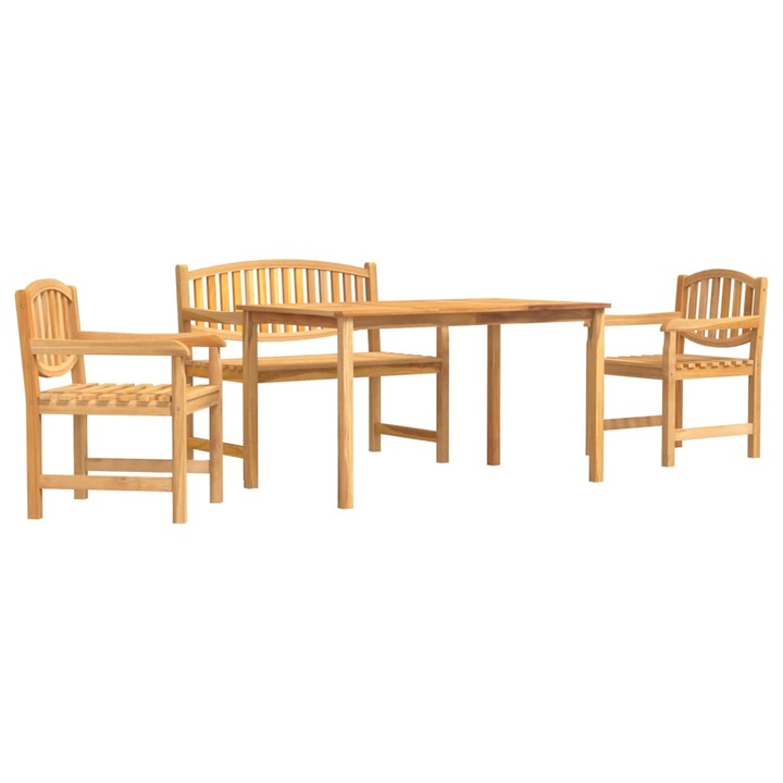 Set mobilier pentru gradina, 4 piese, lemn masiv de tec 3157938