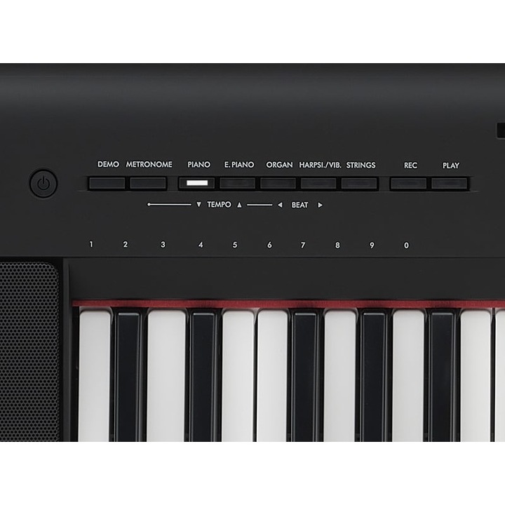 Zongora, Yamaha, 1260 x 104 x 260 mm, fekete/fehér