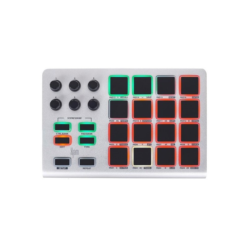 Controller DAW, ESI, Aluminiu, USB-C, RGB, 200 x 26 x 135 mm