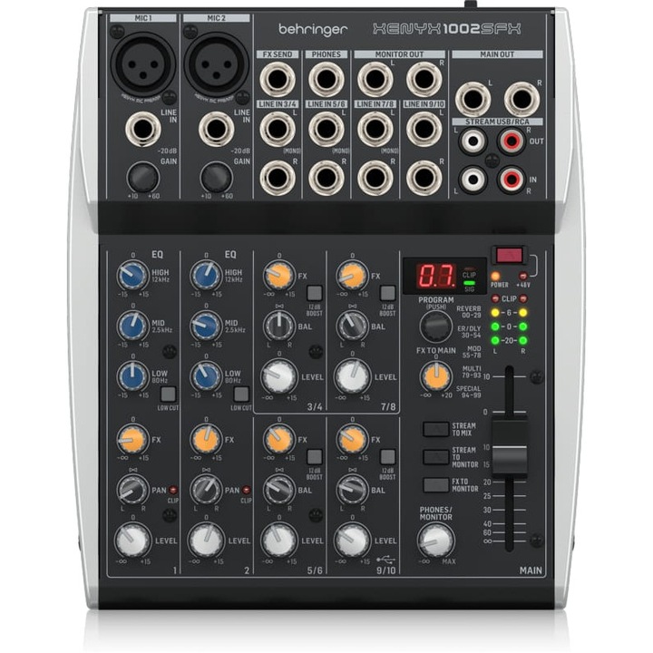 Mixer audio, Behringer, Multicolor