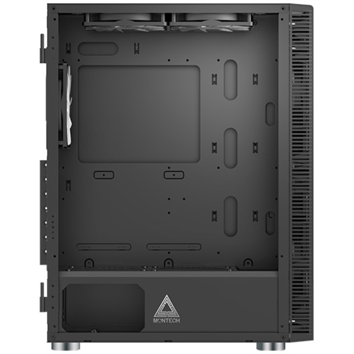 Компютърна кутия Montech X3 Mesh, Без източник на захранване, ATX, Черен, Мрежа, Закалено стъкло, ARGB