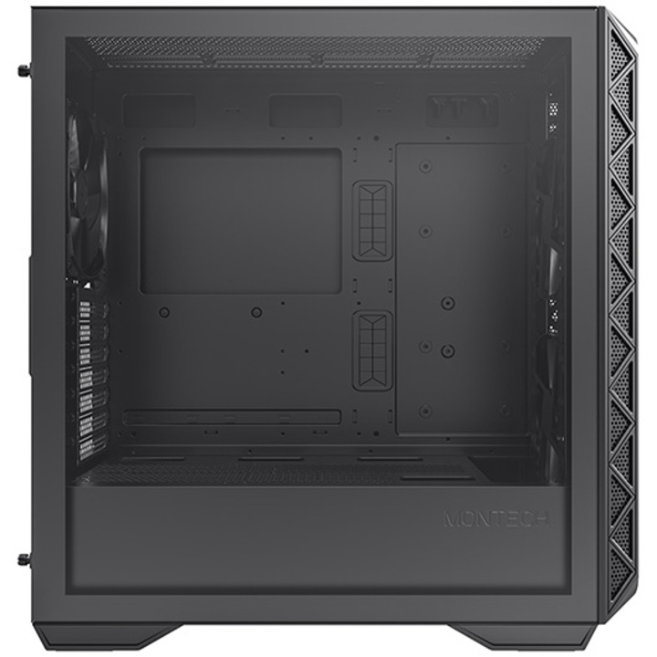 Кутия Montech AIR 903 Base, без източник, Черен, мрежа, закалено стъкло