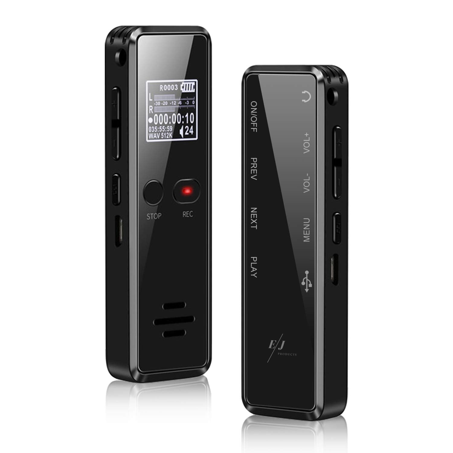 Цифров диктофон с гласово активиране, продукти EJ, 32GB, наблюдение на ...