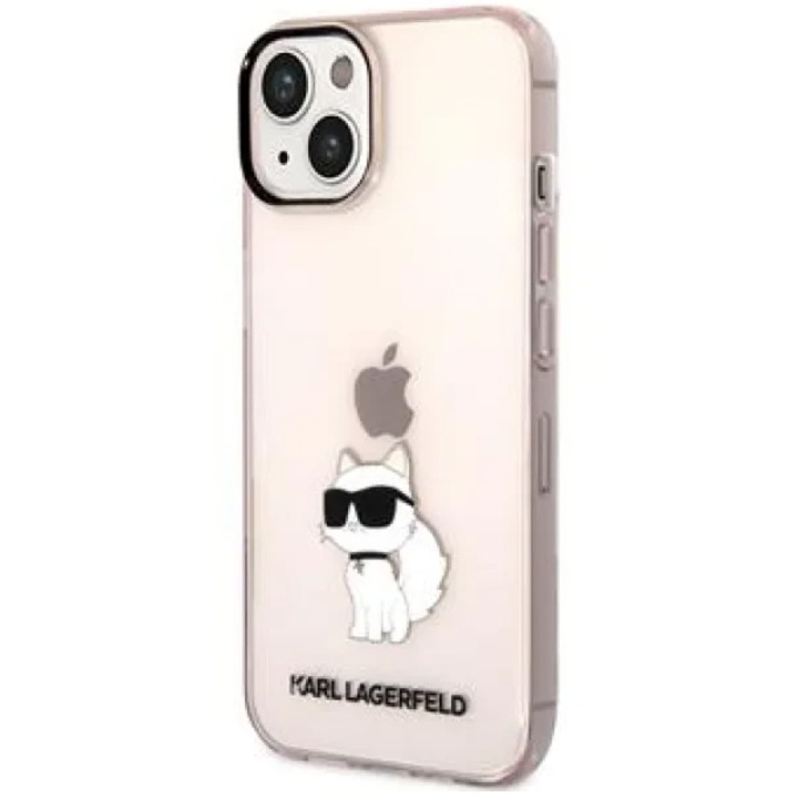 Защитен калъф Karl Lagerfeld IML Choupette NFT за iPhone 14 Plus, Розов