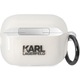 Védőtok Karl Lagerfeld 3D Logo NFT Karl Head for AirPods Pro 2, fehér